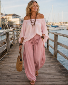Pink pants - pink top