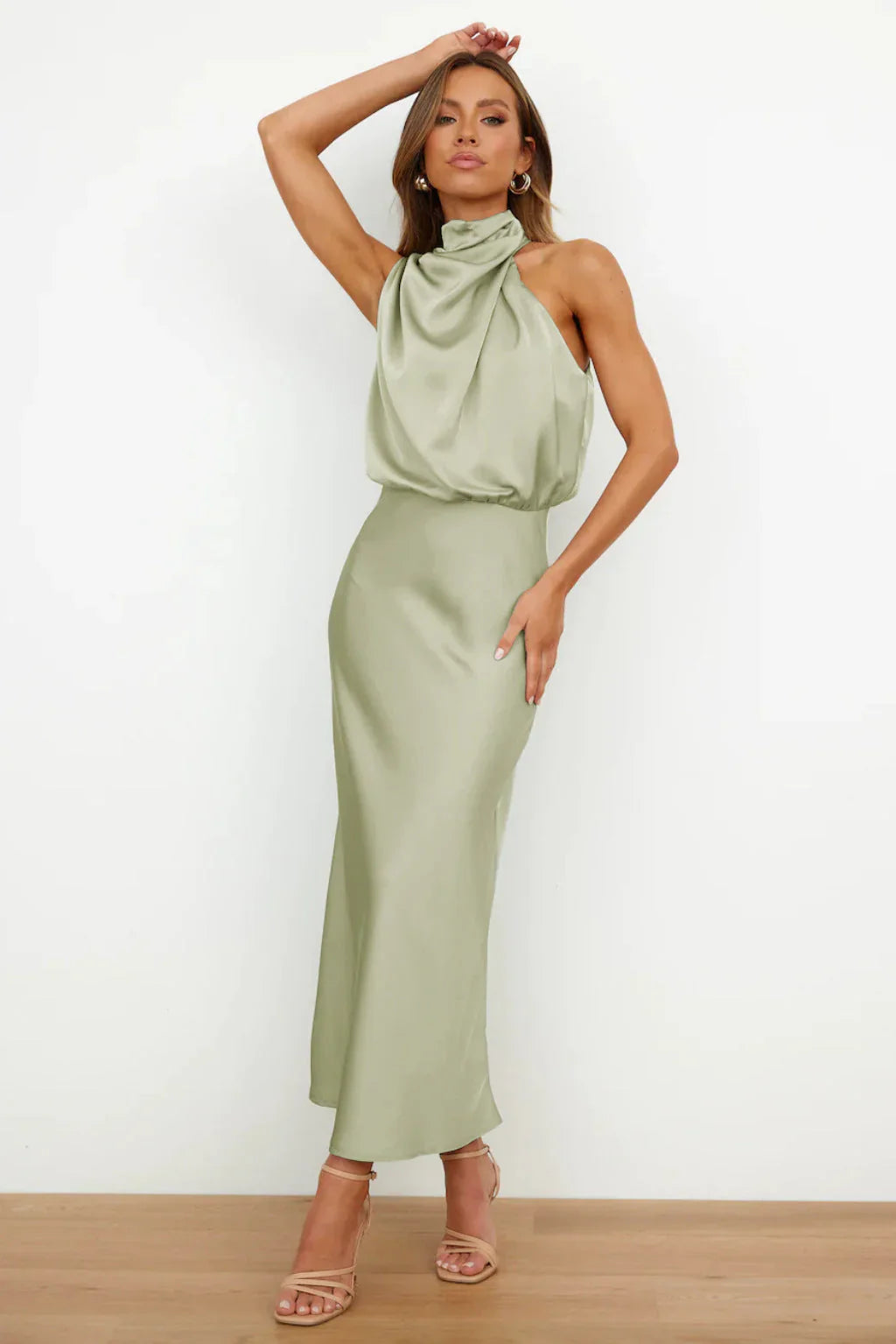 Violeta | Draped Dress Sahara