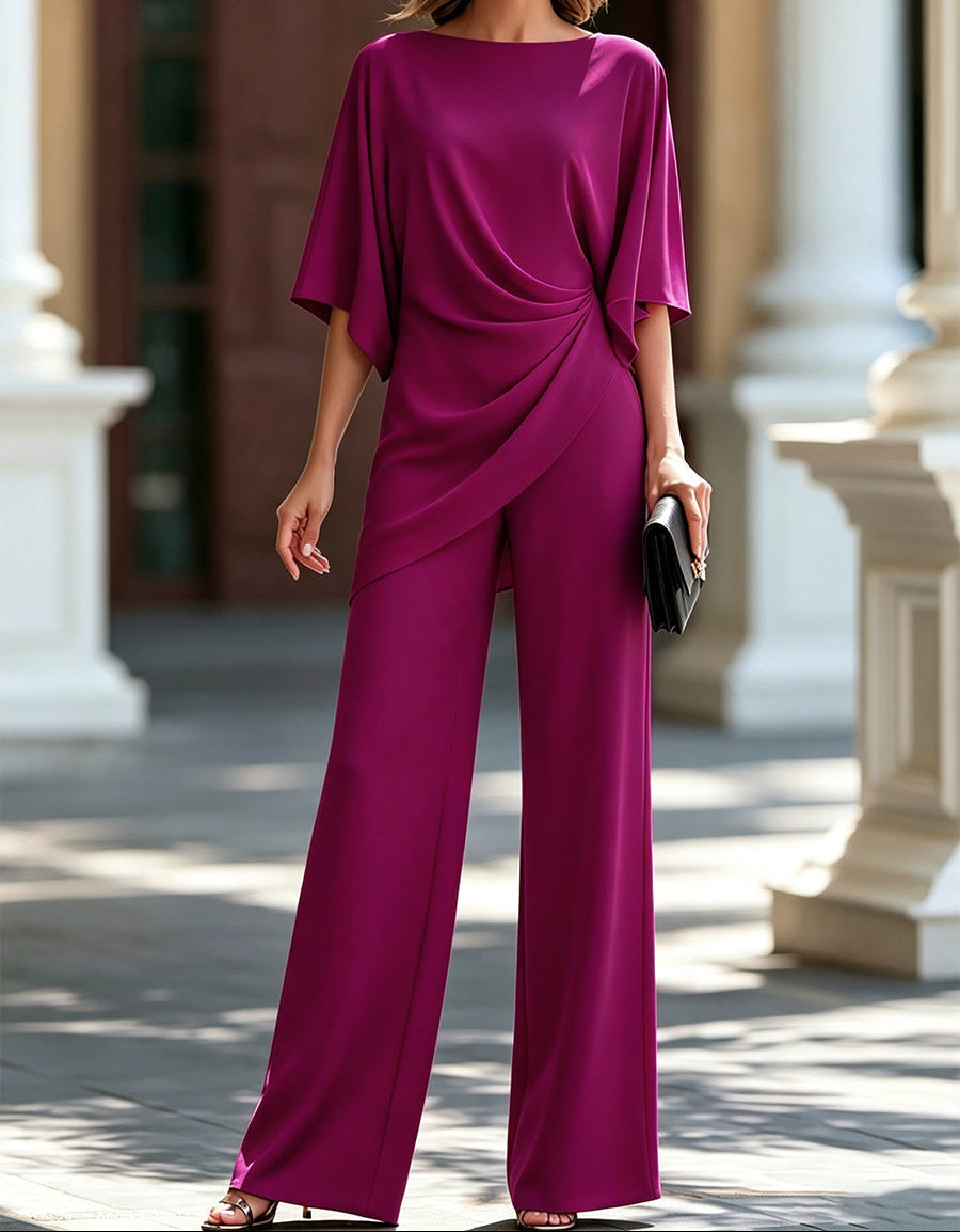 Lorna | Draped Waist Two Piece Set