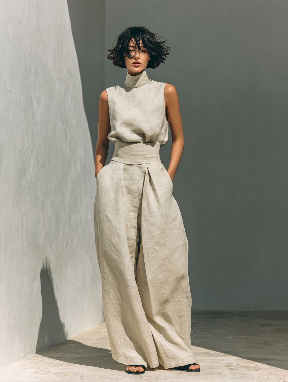 Tina - Sleek Women's Minimalist Ensemble