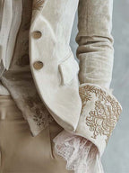 Women’s Ivory Embroidered Tailored Blazer