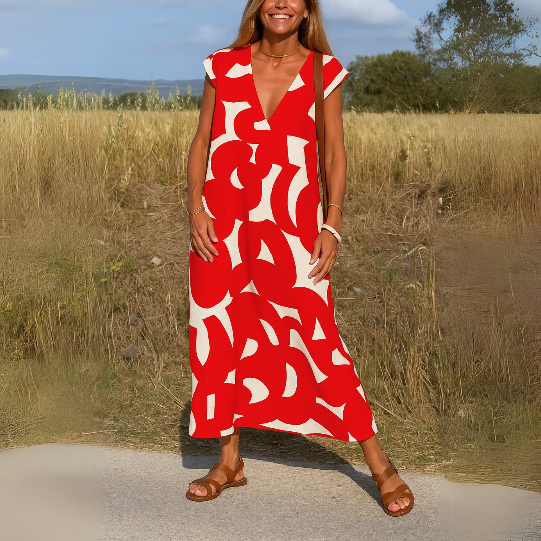Valérie | Elegant V-Neck Dress