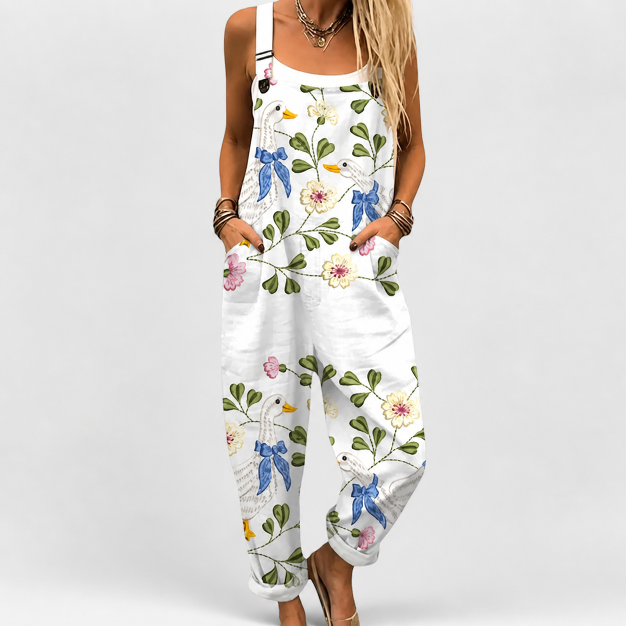 Cozy Patterned Jumpsuit
