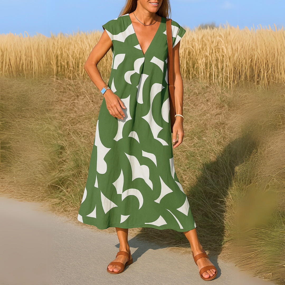 Valérie | Elegant V-Neck Dress