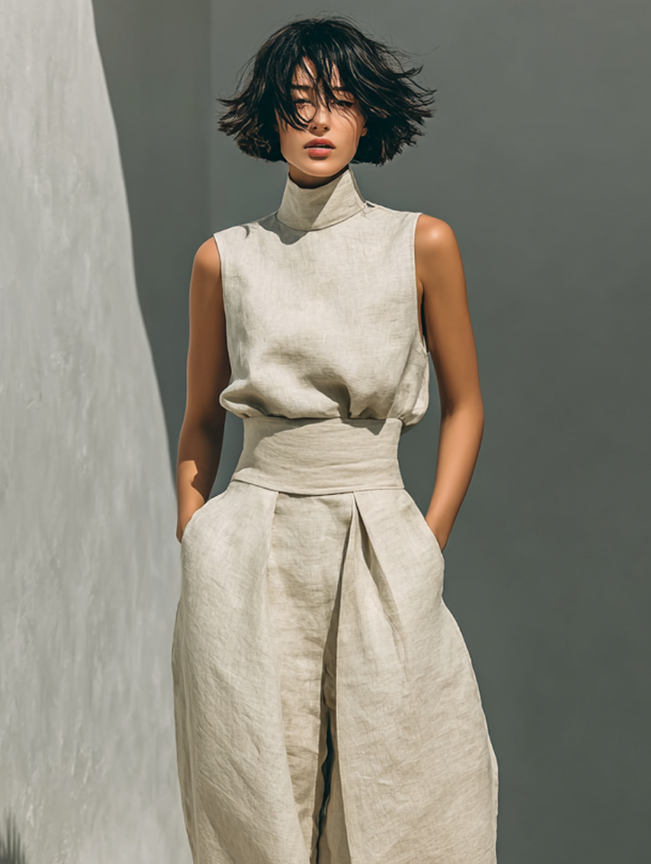 Tina - Sleek Women's Minimalist Ensemble