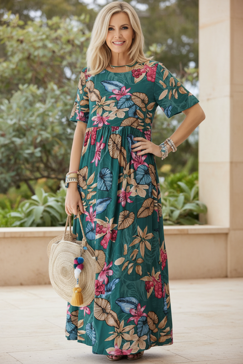 LEONORA - Floral Elegance Dress