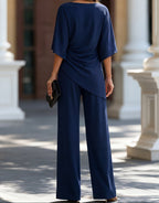Lorna | Draped Waist Two Piece Set