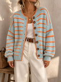 Mabel | Striped Knit Cardigan