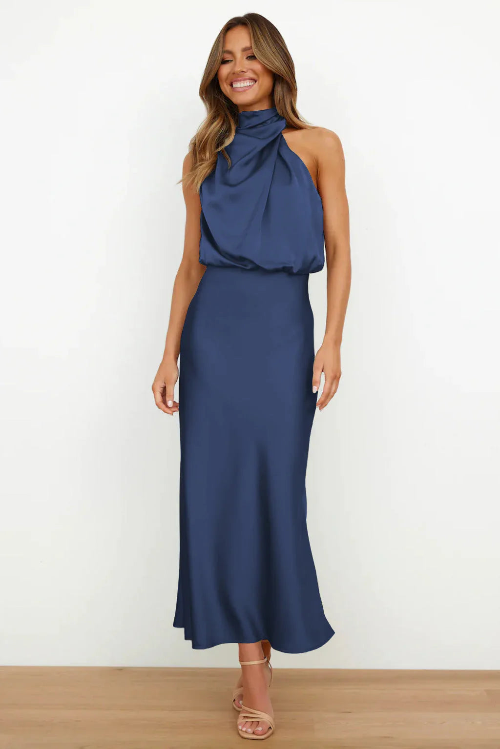 Violeta | Draped Dress Sahara