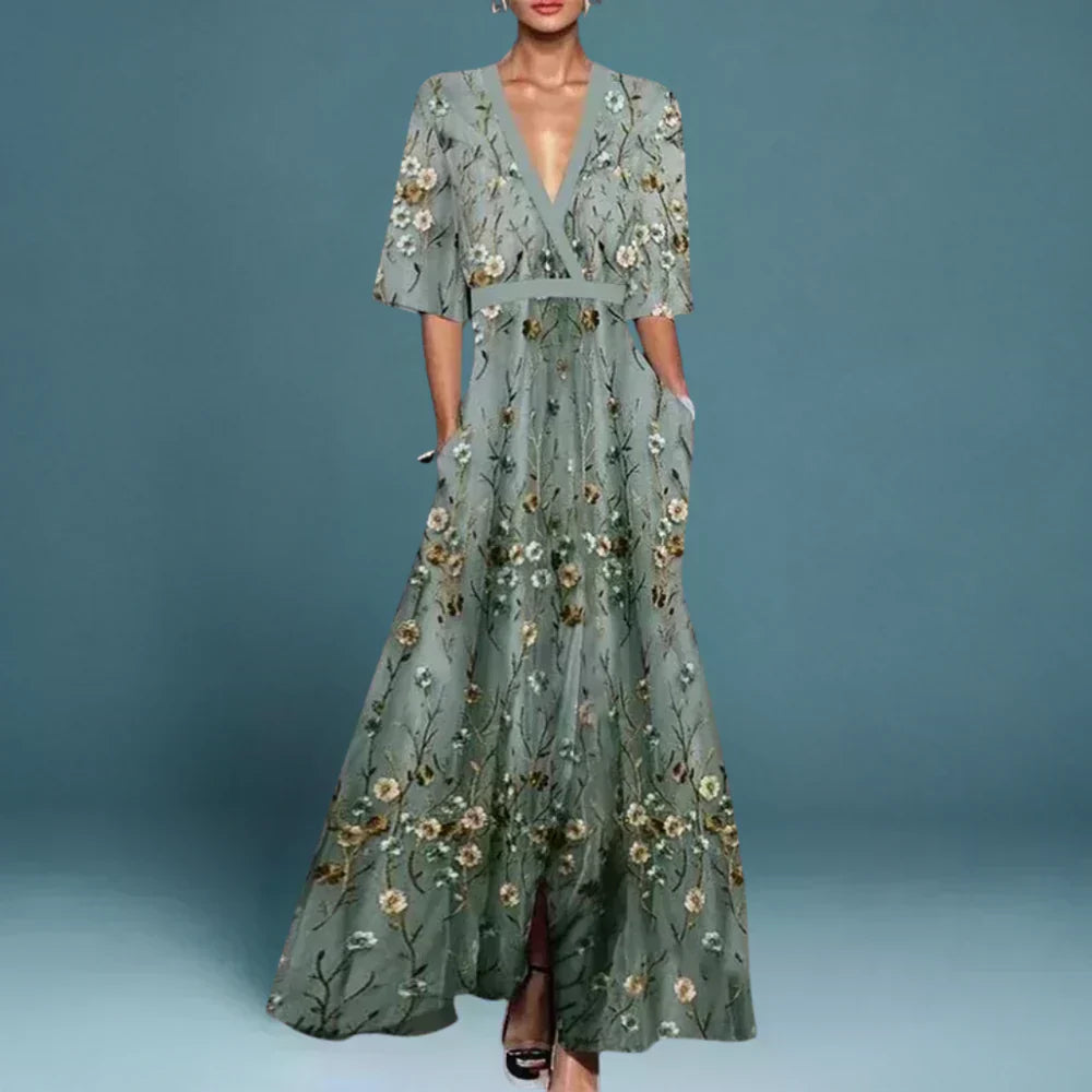 Hazel - Chic Floral Wrap Dress
