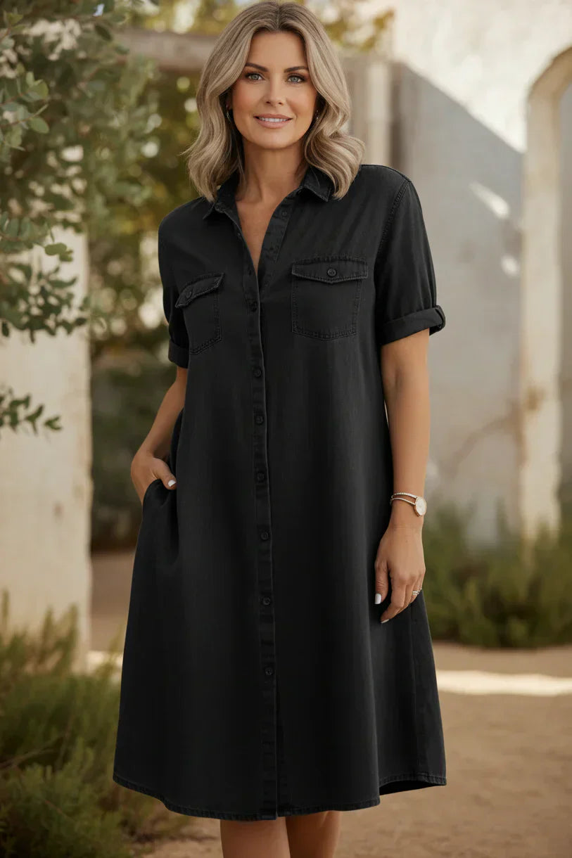 JOANNA - Short Sleeve Dress" can be rewritten as "JOANNA - Casual Short Sleeve Dress.