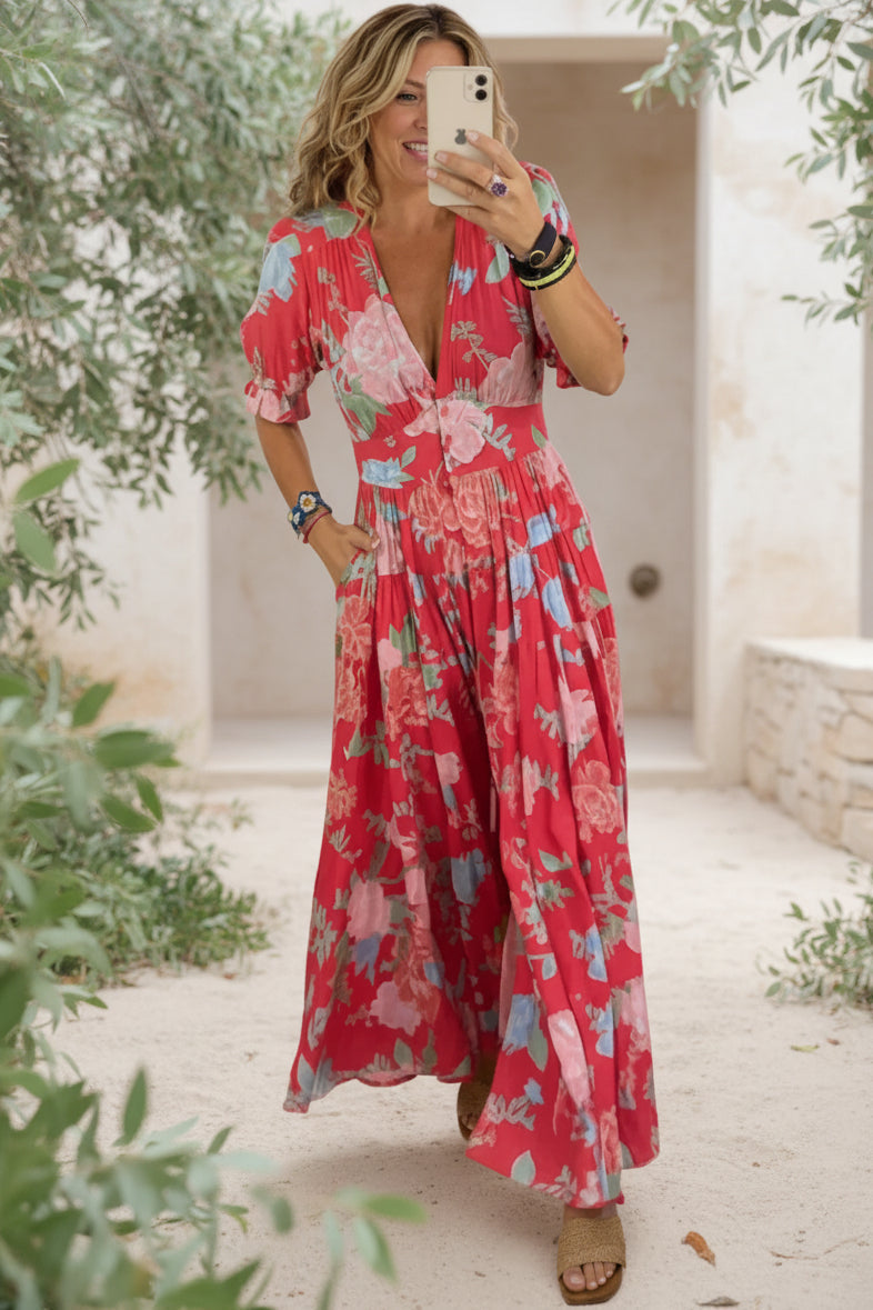 CHERYL - Floral Print Dress
