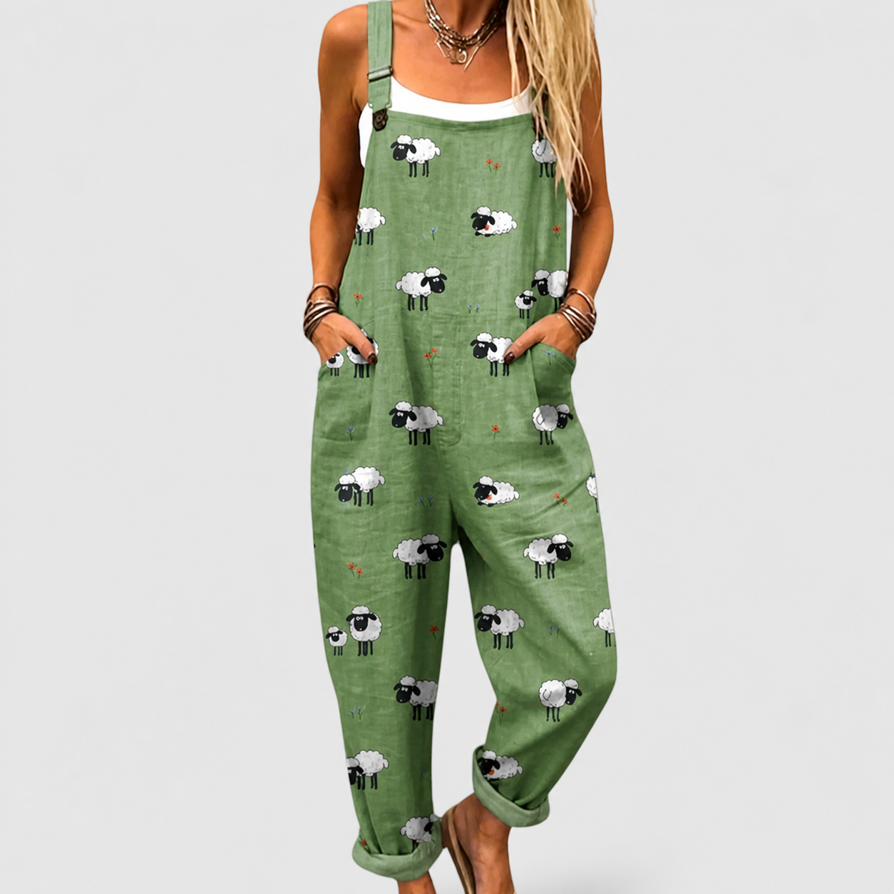 Cozy Patterned Jumpsuit