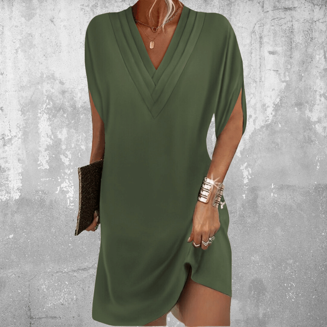 Thalia | Elegant Waist-Concealing Dress