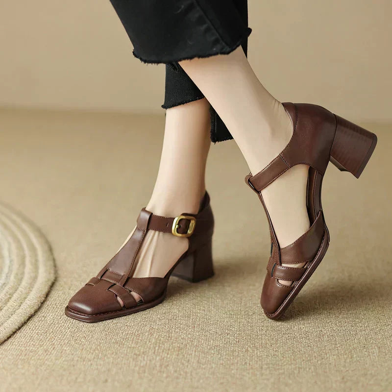 Belliora | Summer Sandals with Square Toe Design