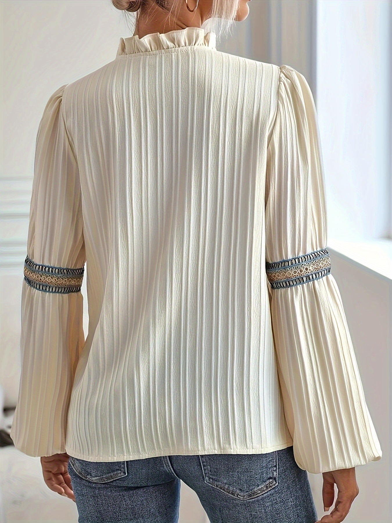 Vintage blouse with V-neck