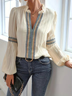 Vintage blouse with V-neck