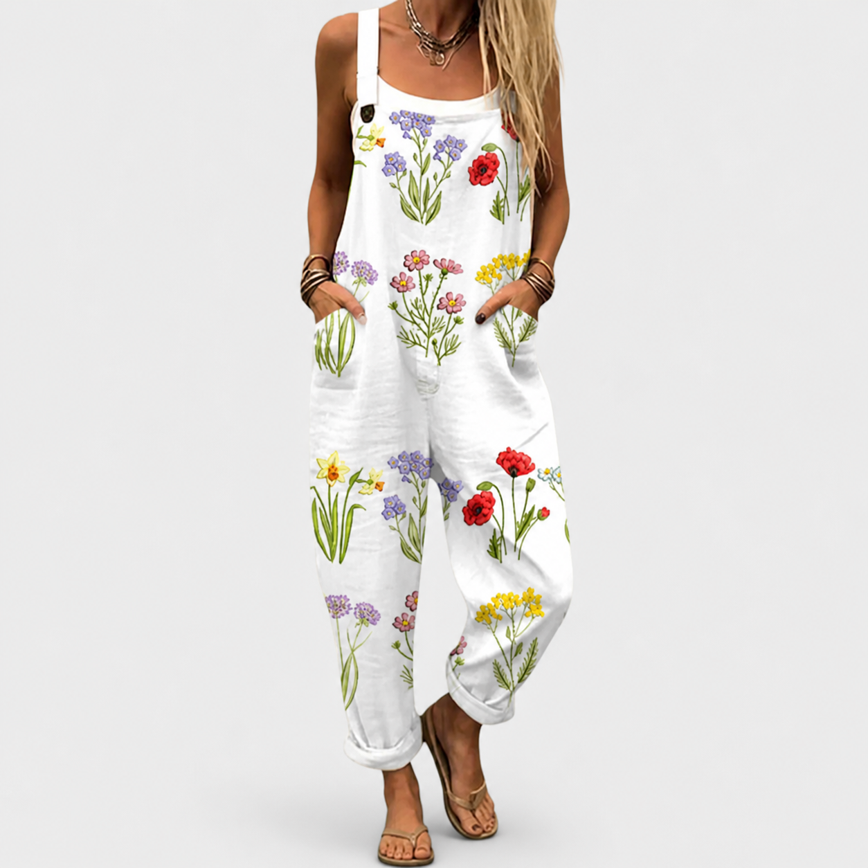 Cozy Patterned Jumpsuit