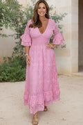 SIMA - Elegant Maxi Dress for Sculpting Silhouette