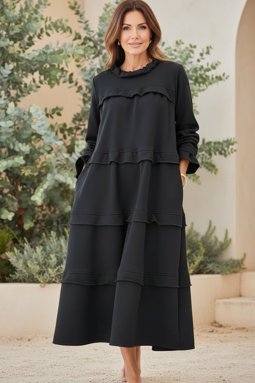 MORGAN – ELEGANT LAYERED MAXI DRESS