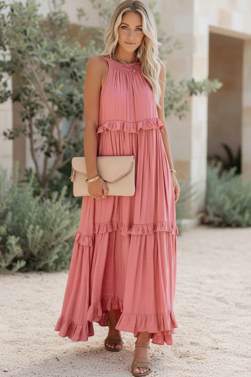 GAIA - Ruffled Maxi Dress