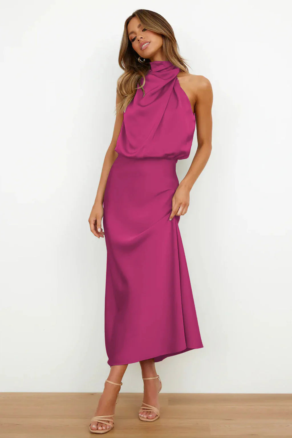 Violeta | Draped Dress Sahara