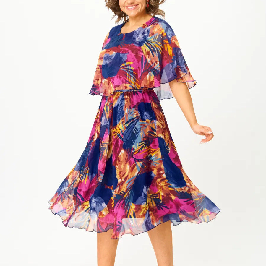 BARBARA | PLUS SIZE CHIFFON DRESS FOR ULTIMATE COMFORT