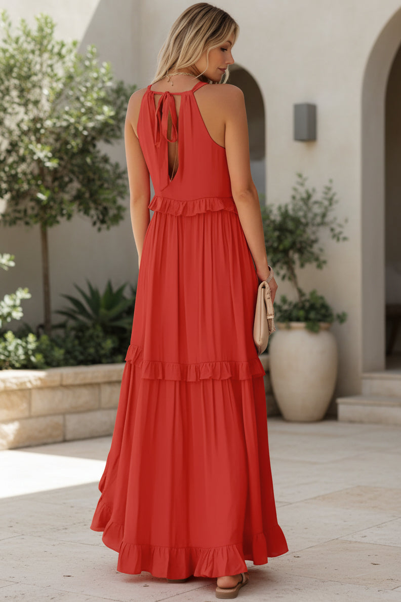 GAIA - Ruffled Maxi Dress
