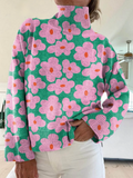 Hannah | Floral Knit Turtleneck