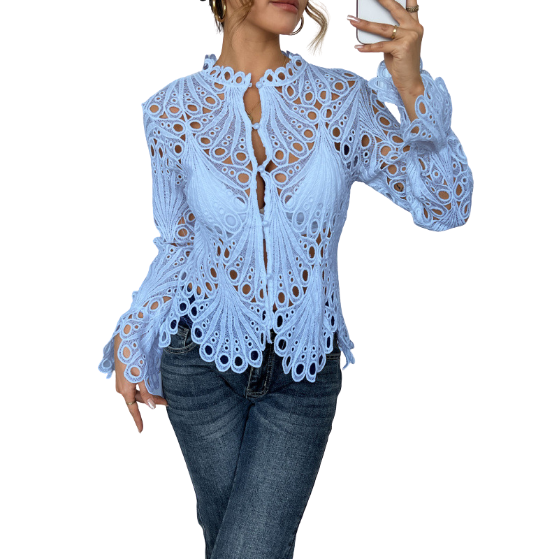 SARAH™ – Contemporary Blouse with Hollow Detail