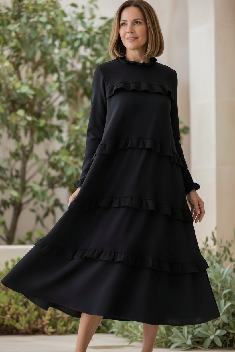 MORGAN – ELEGANT LAYERED MAXI DRESS