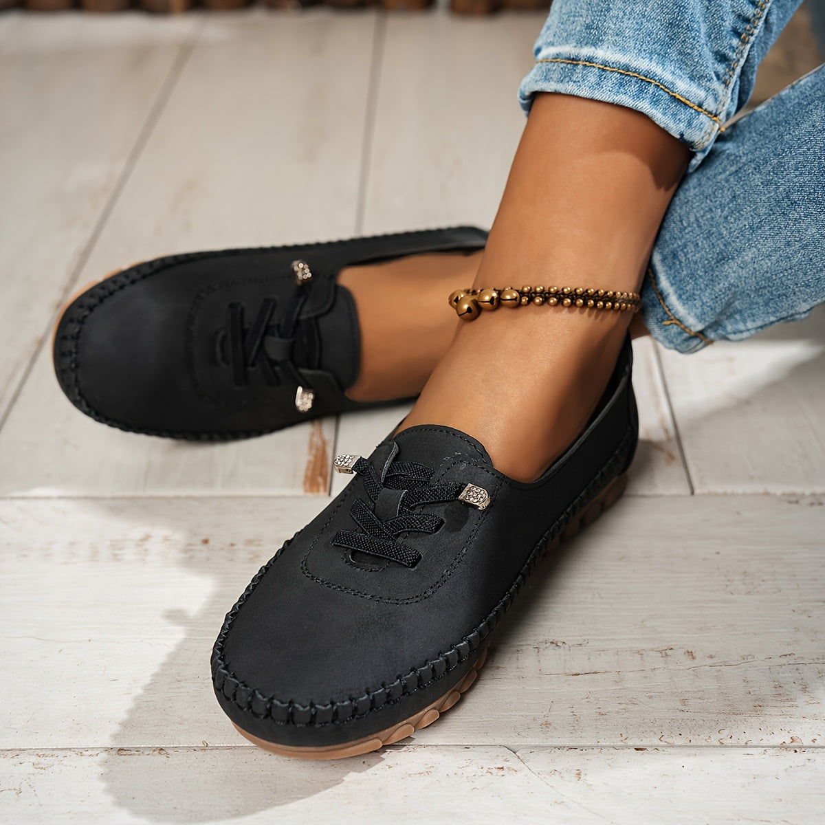 Orthelia™ – Cushioned Moccasins Designed for Optimal Support for Sensitive Feet