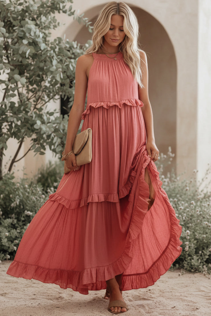 GAIA - Ruffled Maxi Dress