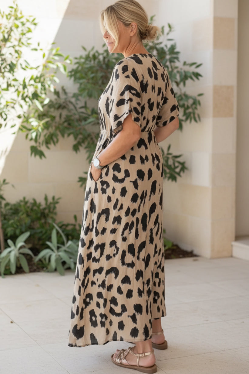 BONNIE - Chic Leopard Print Dress