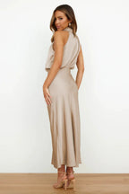Violeta | Draped Dress Sahara