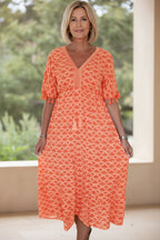 LAYLA - BOLD GEOMETRIC MIDI DRESS