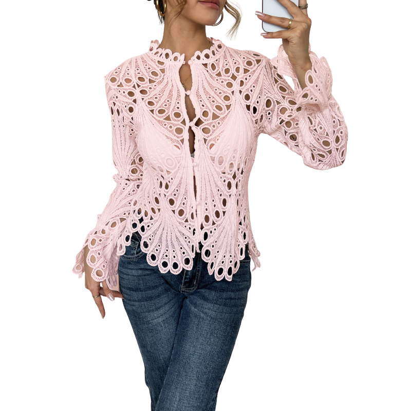 SARAH™ – Contemporary Blouse with Hollow Detail