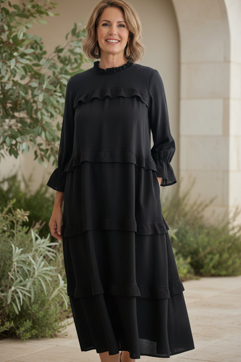 MORGAN – ELEGANT LAYERED MAXI DRESS