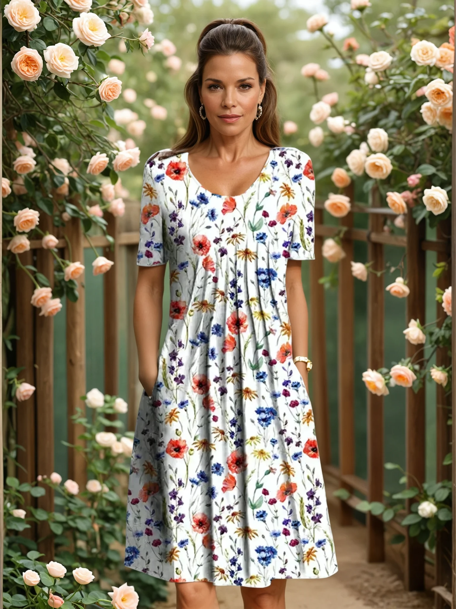 HARPER | Chic Dress with Belly Coverage