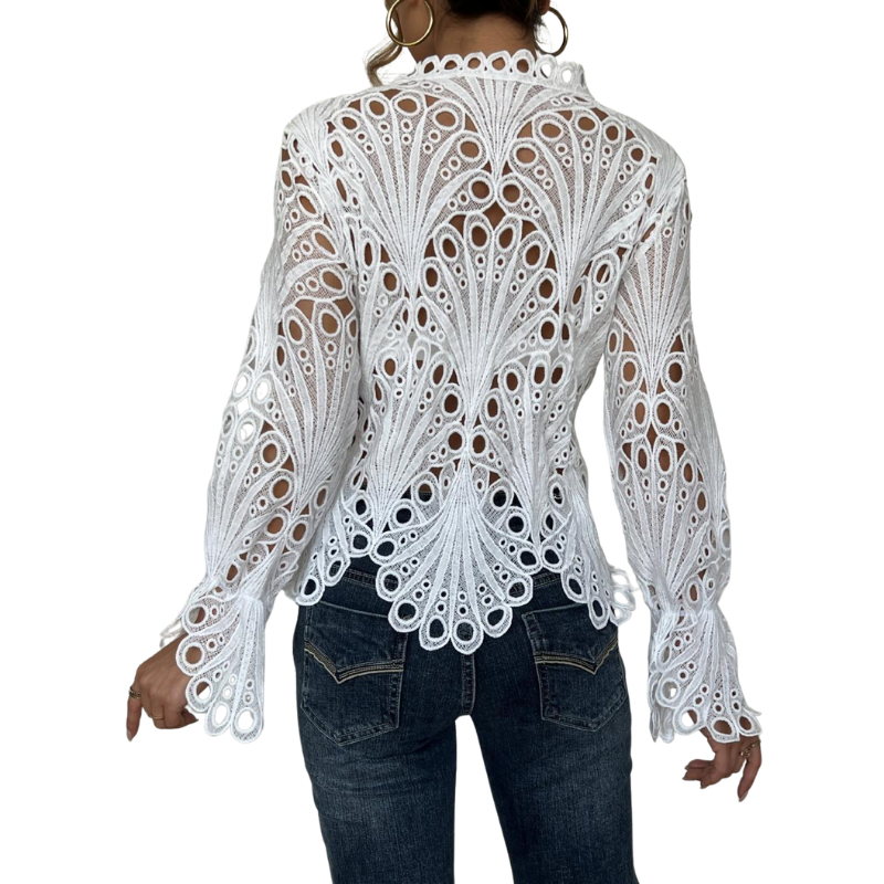 SARAH™ – Contemporary Blouse with Hollow Detail