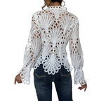 SARAH™ – Contemporary Blouse with Hollow Detail