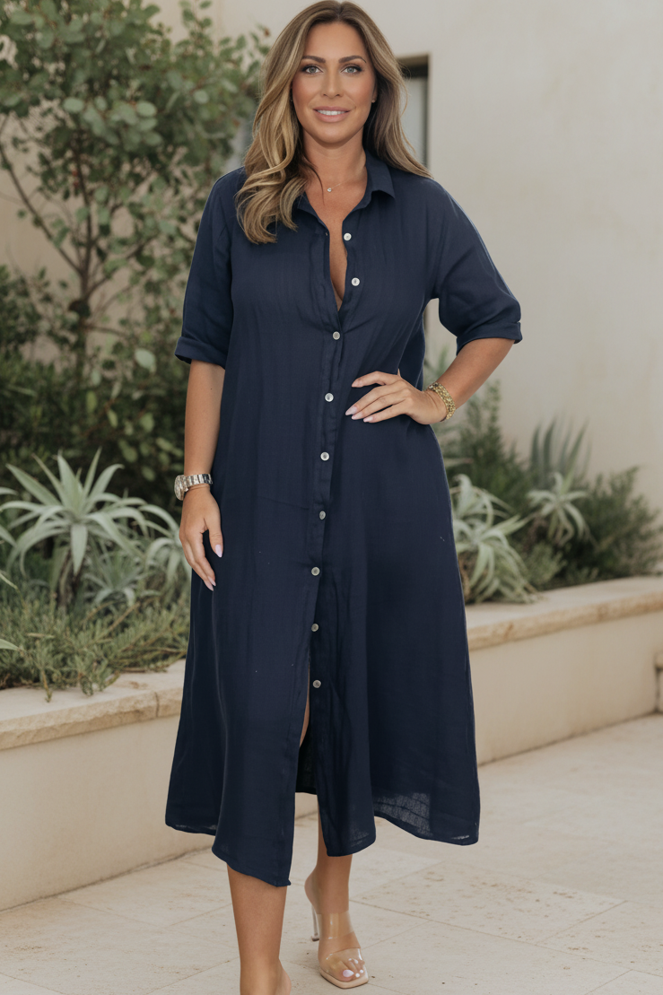 MILDA - Chic Shirt Dress