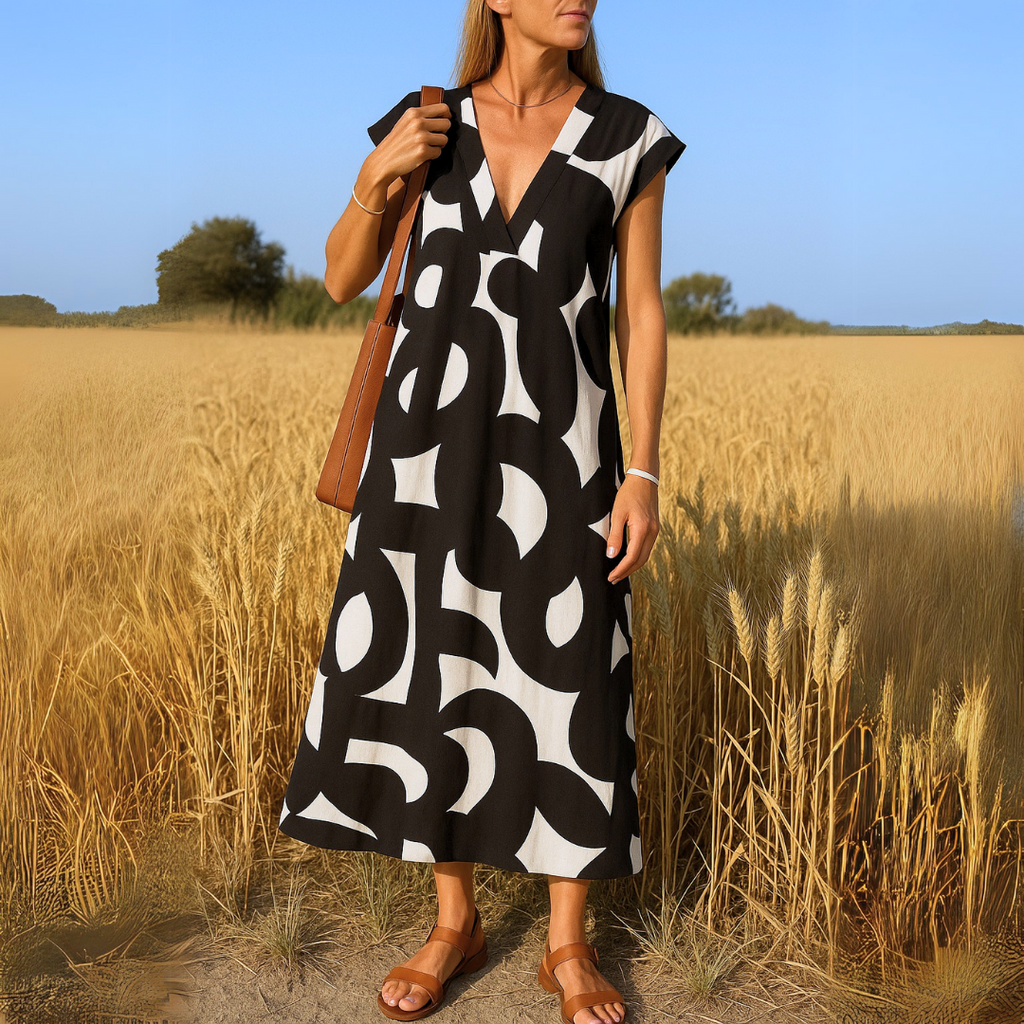 Valérie | Elegant V-Neck Dress