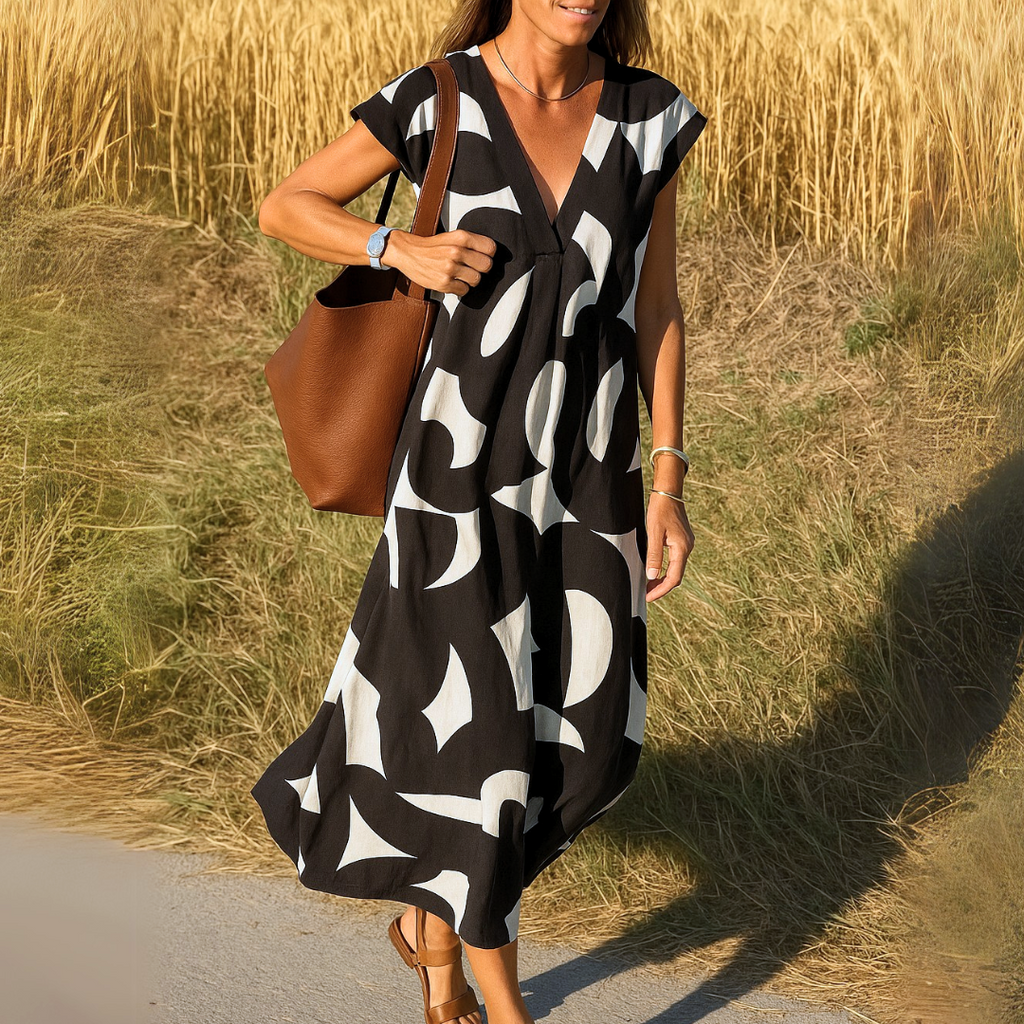 Valérie | Elegant V-Neck Dress