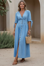 DENISE - Denim Midi Dress