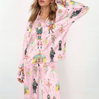 SYLIA™ - Relaxed Fit Printed Shirt & Cozy Pajama Set