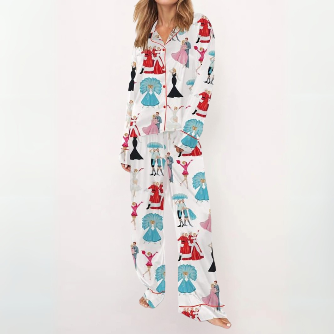 SYLIA™ - Relaxed Fit Printed Shirt & Cozy Pajama Set