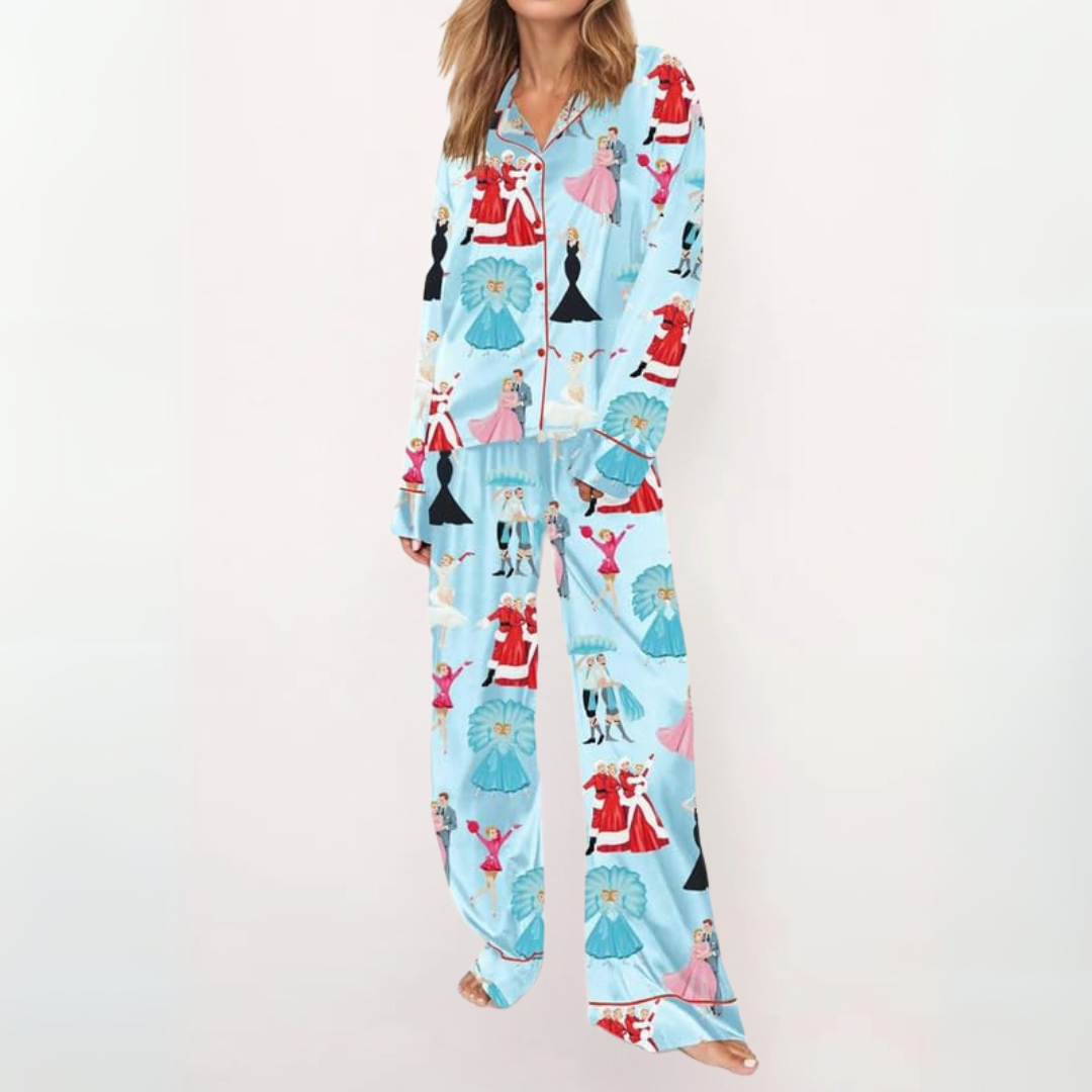 SYLIA™ - Relaxed Fit Printed Shirt & Cozy Pajama Set
