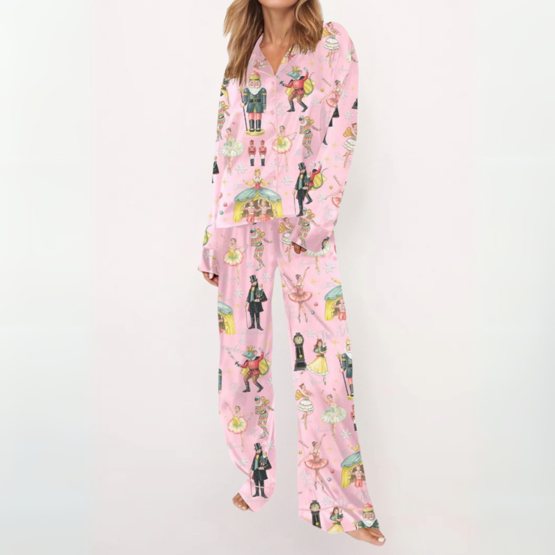 SYLIA™ - Relaxed Fit Printed Shirt & Cozy Pajama Set