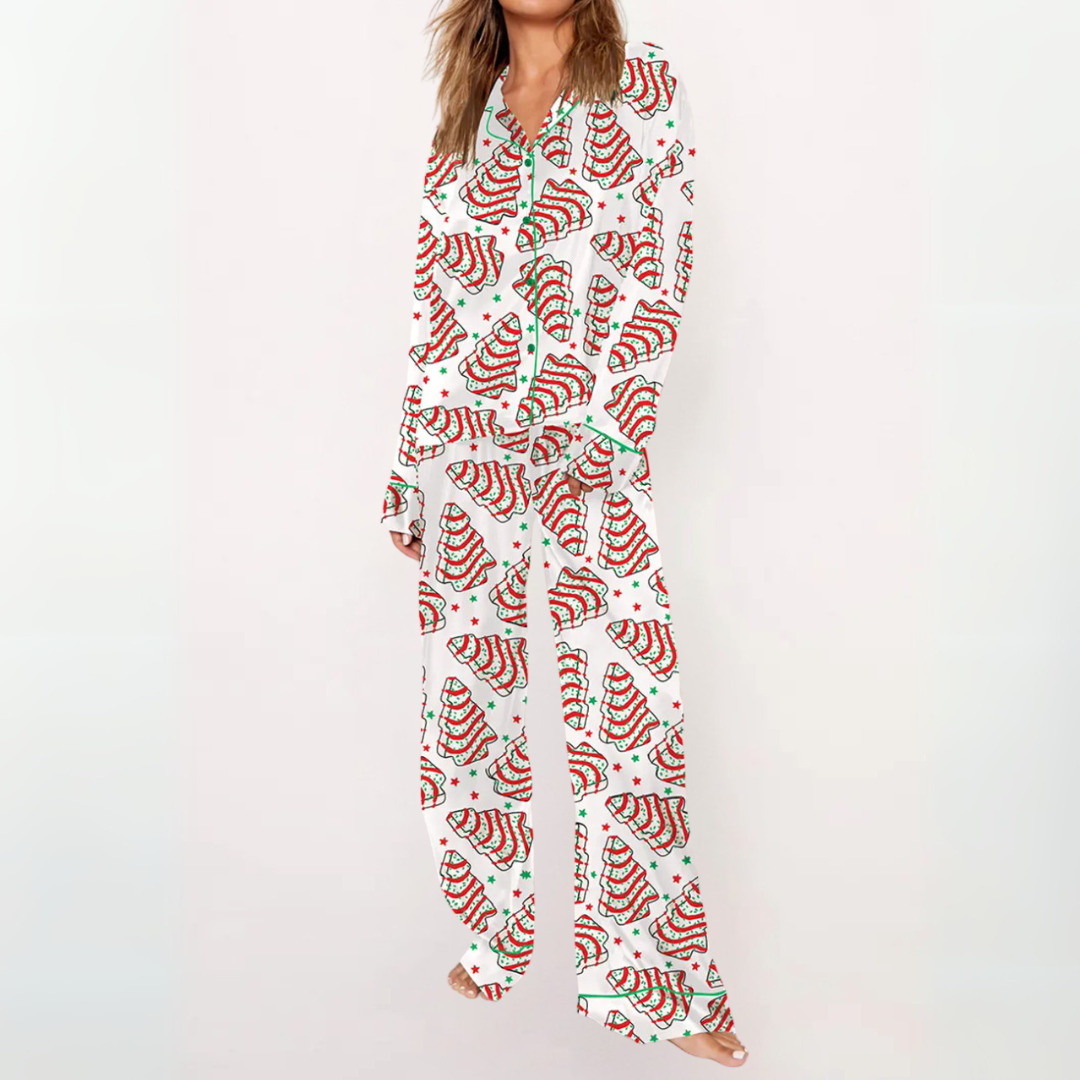 SYLIA™ - Relaxed Fit Printed Shirt & Cozy Pajama Set